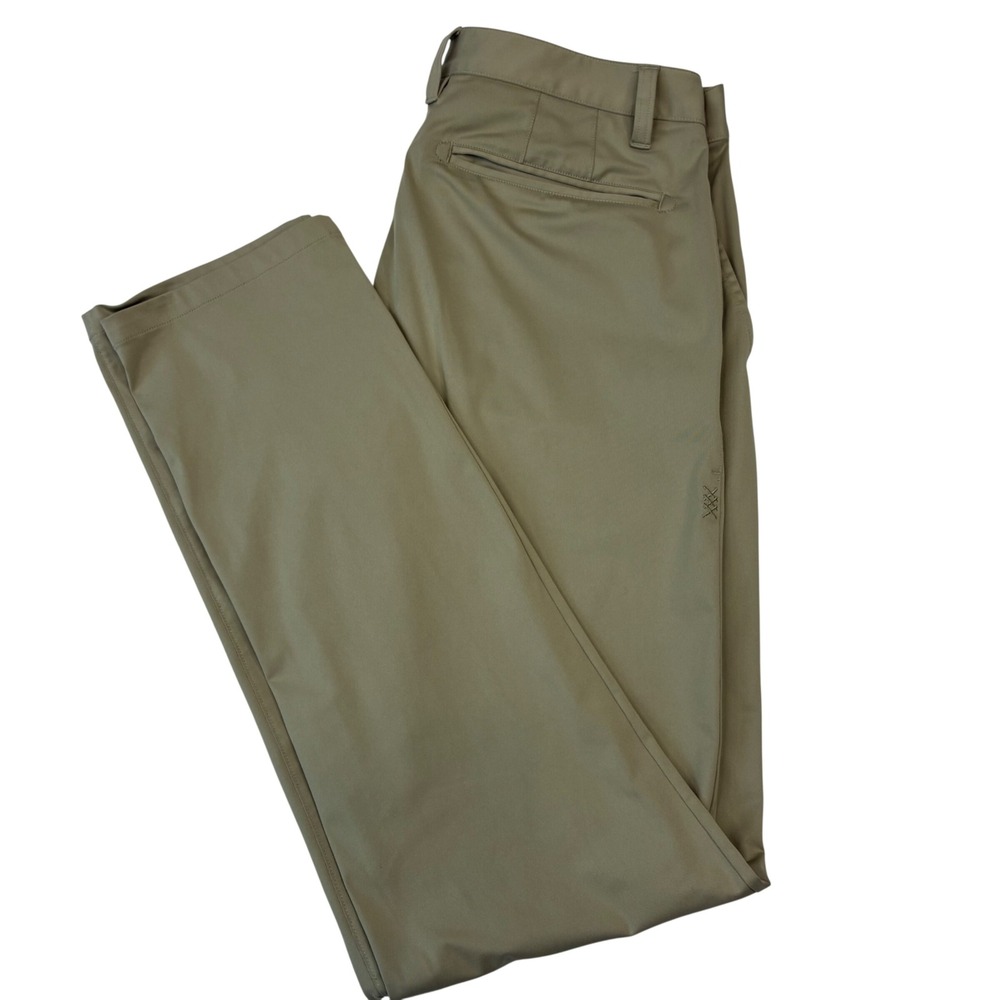 Rhone Commuter Pants Mens 31x32 Khaki Tan Slim Fit Stretch Golf Chino 100036‎
